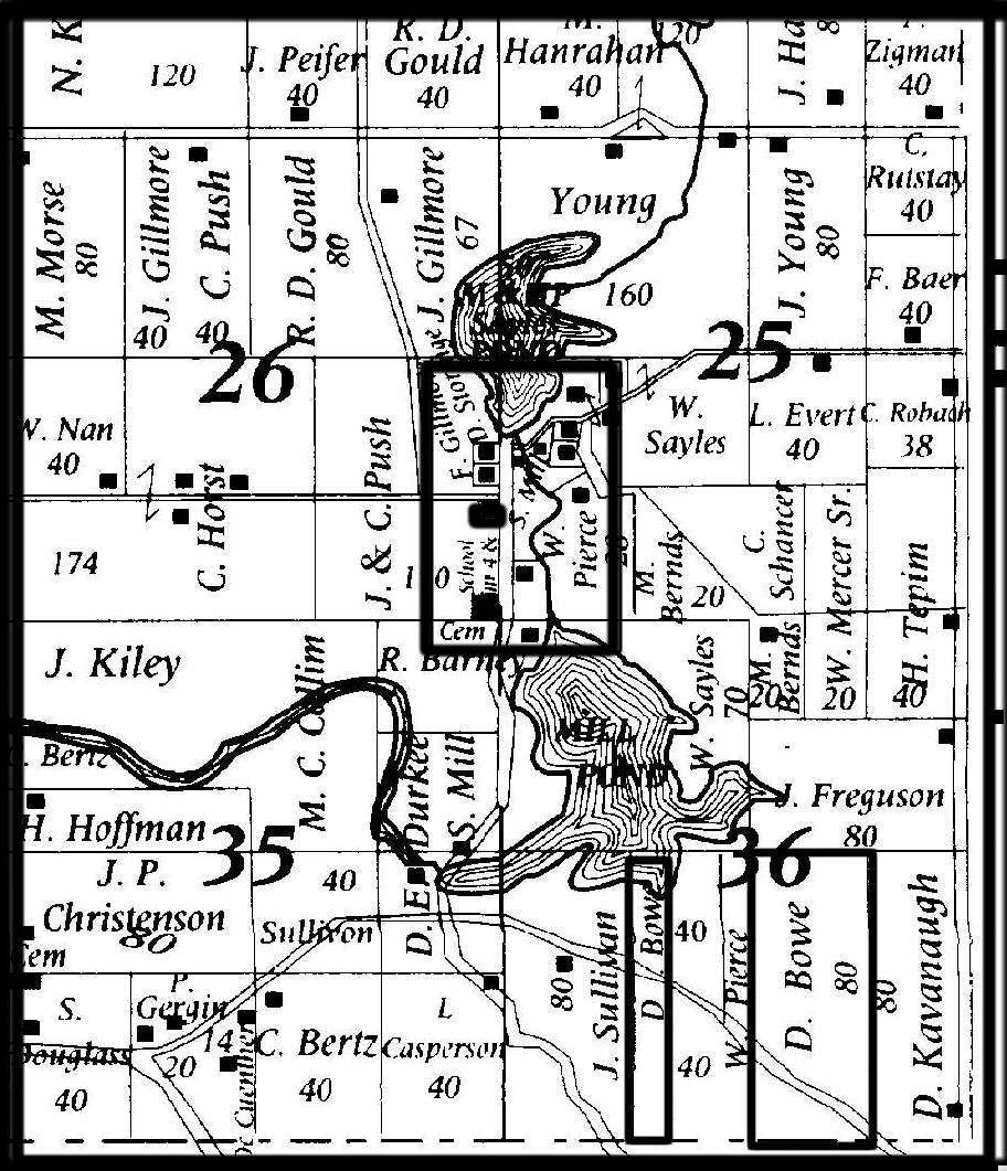 Saylesville Cemetery plat map