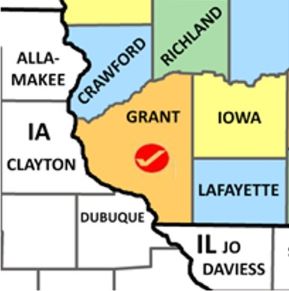 Wisconsin map grant county