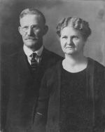 Ernest Blaisdell and Rose Knott - Ernest and Rose were married in 1894 in Pierce Co., WI. Rose was the daughter of William Knott Jr. and Elmira Hutchins. She was born Jan. 8, 1872 in Elk Mound, Dunn Co., WI. She died Oct.15, 1959.  Contributed by Sheilla Norton