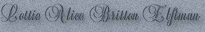 Lottie Alice Britton Elftman