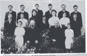 William Schommer & Family.  Picture kindly donated by Stacey Anderson.  From the Golden Jubilee of St. Mary's Congregation 1872-1922.